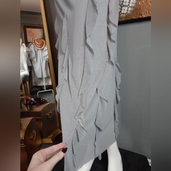 NWT Zara Ruffled Elegant Gray Women's Skirt - Picture 16 of 16